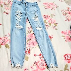 American Eagle Outfitters 360 NEXT LEVEL Skinny Jeans Distressed